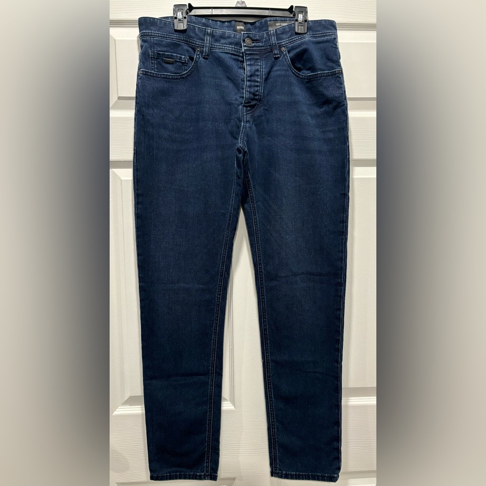 Hugo Boss Jeans Mens W34 L30
Blue 040 Taber Tapered Fit Stretch
Designer Winter